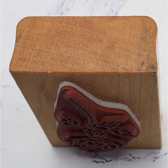 Rose Flower Comotion Wood Mounted Rubber Stamps #273 - Picture 5 of 7